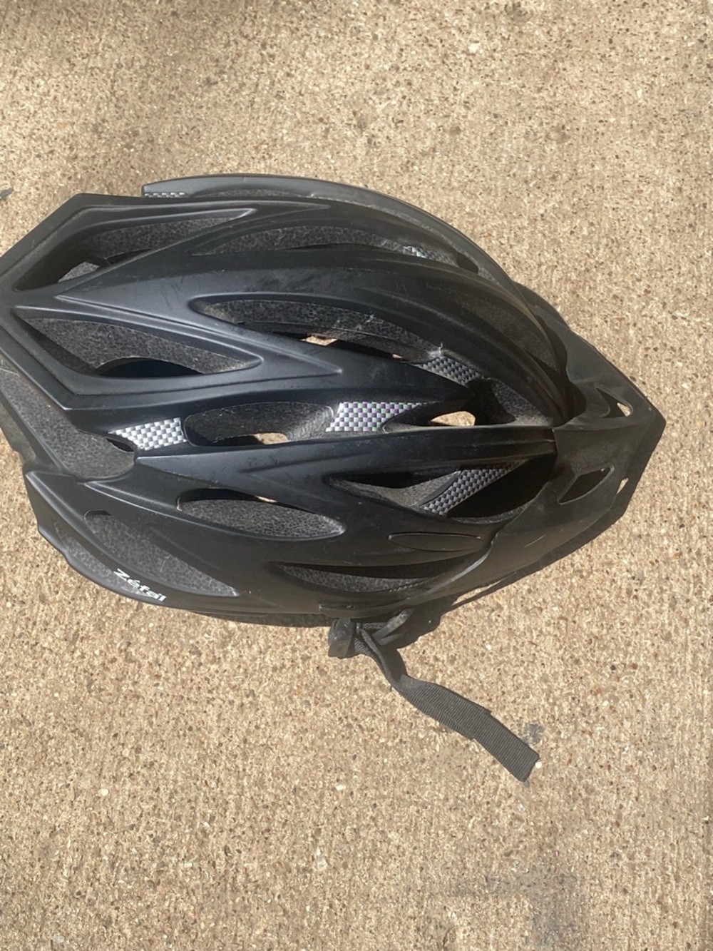 Matte Black Ventilated Bike Helmet